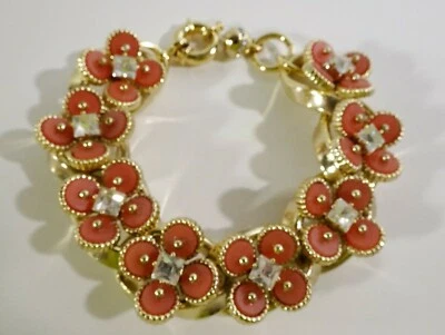 Pulsera de eslabones de latón cristal piedra resina redonda bronceada J.Crew para mujer nueva sin etiquetas 135 Foto 1 de 4