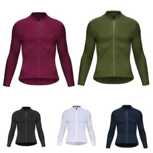 Winter Cycling Layer Long Sleeve Warm Bicycle Underwear Fleece Sport Bike Shirt - Photo 1/16
