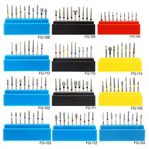 Dental Diamond FG Bur Composite Polishing Kit Cutter For High Speed Handpiece - Picture 1 of 27