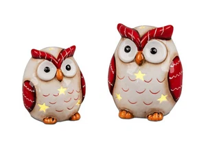 Formano LED Eule Sterne Timer Deko Figur Geschenk Weihnachten 13 cm (#38S) - Bild 1 von 1