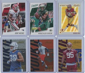 2018 Panini 6 Rookie Card Lot Inc. Michel, Valdes-Scantling, Guice, Wilkins - Picture 1 of 2