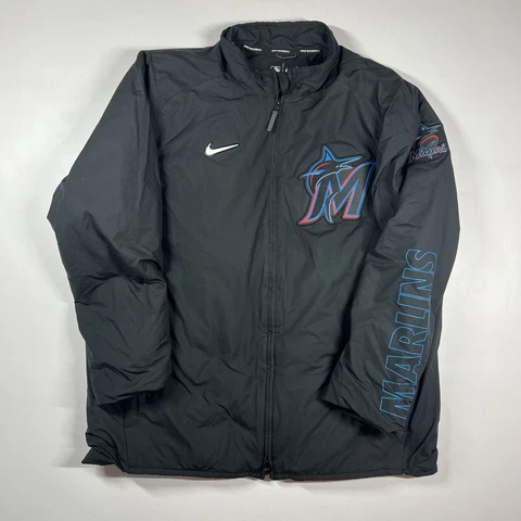 Men's Nike Full Zip Miami Marlins Dugout Jacket Size XL Cover