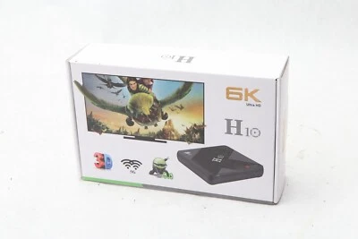 H10 6K HD Smart TV BOX Android 9.0 H6 Quad Core 64-bit ARM Cortex 4GB+32GB A41 - Image 1 of 4