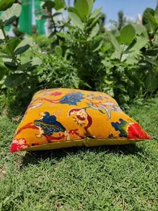 Velvet cushion cover-Yellow Sofa pillow cover ALL SIZE - Picture 1 of 3