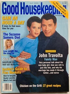 JOHN TRAVOLTA & SON JETT July 2000 GOOD HOUSEKEEPING Magazine SUZANNE SOMERS - Picture 1 of 1