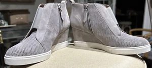 Zapatillas de cuña perforadas Linea Paolo Felicia gris talla 9M - Imagen 1 de 10