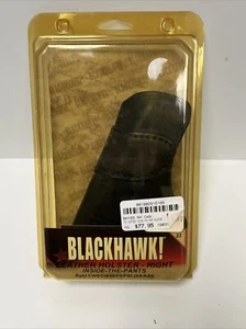 Blackhawk Inside the Pants Leather Holster - Kahr CW9 CW40 P9 P40 420423BK-R RT - Picture 1 of 3