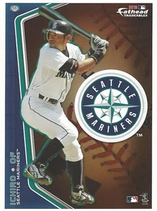 ICHIRO SUZUKI FATHEAD TRADEABLES SEATTLE MARINERS LOGO DECAL STICKER 2010 #10 - Picture 1 of 3