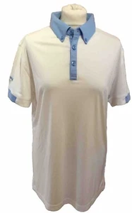 Mens CALLAWAY GOLF White Mix Short Sleeve Polo Shirt U.K. Medium - Picture 1 of 5