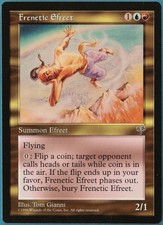 Frenetic Efreet Mirage NM Blue Red Rare MAGIC MTG CARD (ID# 227759) ABUGames