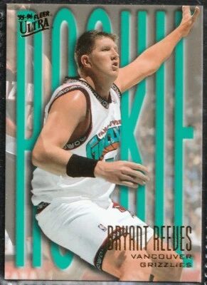  Bryant Reeves 1995-96 Fleer Ultra RC Vancouver Grizzlies Basketball Card#284 - Image 1 of 2