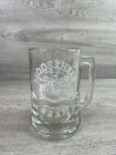 Moosehead Canadian Lager Beer Stein Handled Clear Glass Mug 5 1/4”