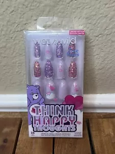 New Wet N Wild Care Bears Think Happy Thoughts Artificial Press On Nails - Picture 1 of 2