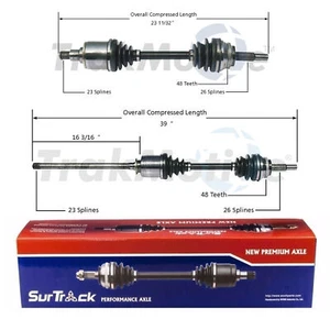 SurTrack Pair Set of 2 Front CV Axle Shafts For Toyota RAV4 AWD 2001-2005 - Picture 1 of 1