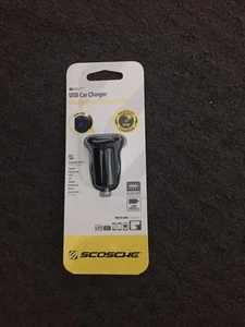 SCOSCHE single USB Car Charger for Galaxy S5 6 6+ Retail Packaging - Black - Picture 1 of 2