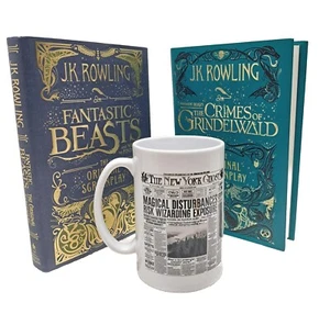 Phantastische Tierwesen & Verbrechen von Grindelwald Hardcover-Bücher & übergroße HP NY Tasse - Bild 1 von 16