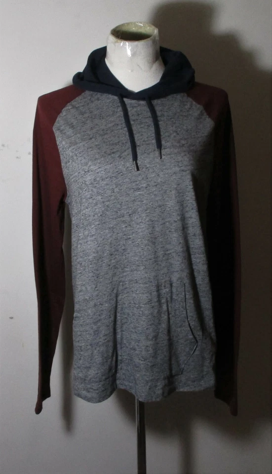 Sudadera con Capucha OLD NAVY Gris Borgoña Manga Larga Talla S Foto 1 de 4