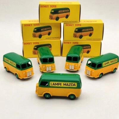Lot Of 5pcs Atlas Dinky Toys 25B Peugeot Fourgon Tole D.3.A LAMPE MAZDA 1/43 - Immagine 1 di 4