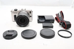 EXC Canon EOS M 18.0MP Mirrorless Digital Camera Body silver 18-55 lens set - Picture 1 of 11