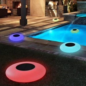 Swimming Pool Lights Solar Floating Light with Multi-Color LED Waterproof Lights - Picture 1 of 5