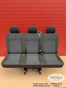 VW T6 Transporter Seat rear bench triple Transporter Simora T5 Sitzbank - Foto 1 di 1