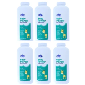 Simply Soft Baby Powder Pure Cornstarch Pack Of 6 - 14oz Each - Picture 1 of 3