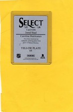 2013-14 PANINI SELECT YELLLOW PRINTING PLATE 1/1 JARED STAAL #286