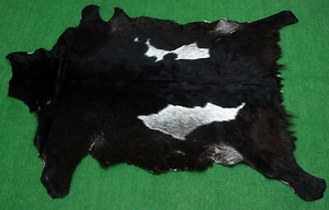 New Goat hide Rug Hair on Area Rug Size 38"x24" Animal Leather Goat Skin G-115 - Picture 1 of 3