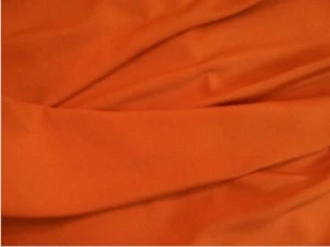 DESIGNER FABRIC WASHABLE PUMPKIN CREPE DE CHINE LUSCIOUS SILKY MICROFIBER 4.5yds - Bild 1 von 2
