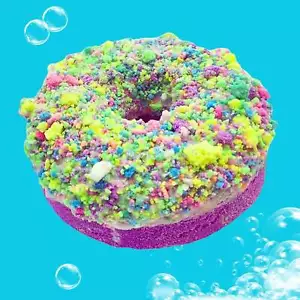 garb2ART Donut Bath Bomb - Cotton Candy - Picture 1 of 3