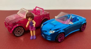 ❤ Polly Pocket ❤ Race to the Mall - Mini Car & Figure Lot A - Picture 1 of 8