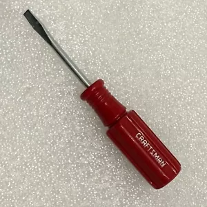 Craftsman 417100 T PR cacciavite testa piatta manico rosso made in USA vintage - Foto 1 di 13