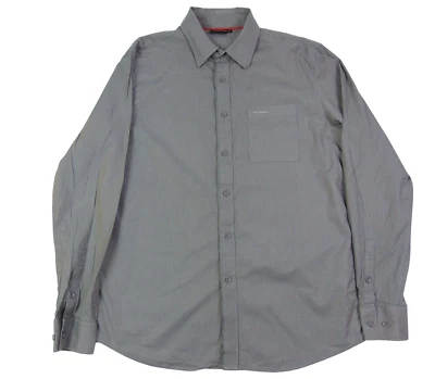 Men's Kangol Long Sleeve Shirt | Size L | Grey | Casual / Business Casual - Image 1 of 4