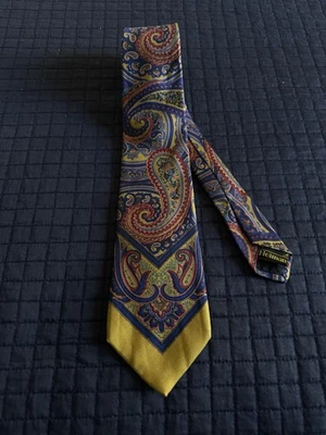 ETRO Genuine 100% Silk Mens Tie Necktie Multicolor Paisley - Image 1 of 3