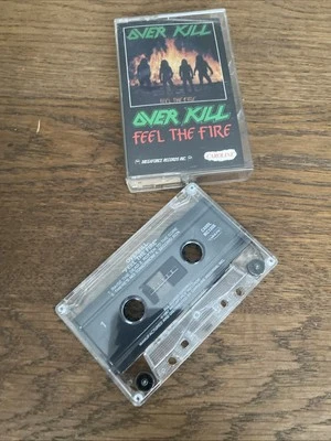 Overkill Feel The Fire,cassette,1985,megaforce records!! - Image 1 of 4