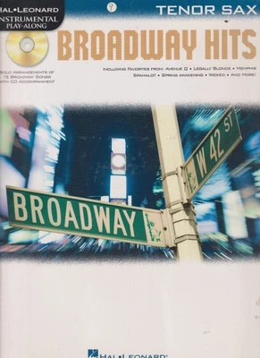 Broadway Hits  - Hal Leonard Instrumental Play-along for Tenor Sax with CD - Image 1 of 2
