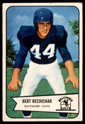 1954 Bowman Football #26 Bert Rechichar Baltimore Colts - Image 1 of 2