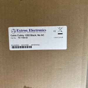 *Brand New* Extron Cable Cubby 1202 Black NO AC, 70-1184-02 (C6) - Afbeelding 1 van 3
