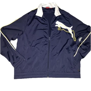 Chaqueta deportiva Puma cremallera completa azul marino para hombre talla XXL - Imagen 1 de 7