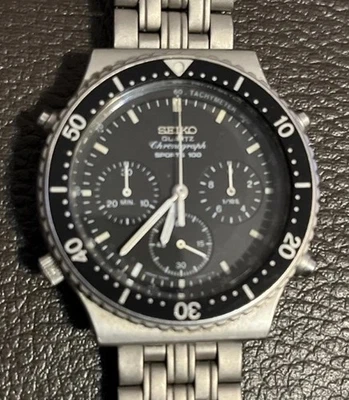 Винтажный кварцевый хронограф SEIKO 7A28-7040 1983 года работает идеально *читайте описание * - Изображение 1 из 4