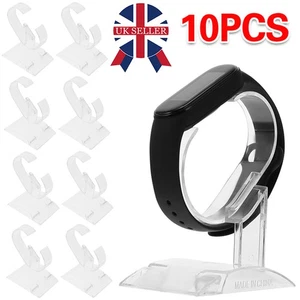 10pcs Wristband Watch Bracelet Bangle Stand Rack Display Holder Clear Acrylic - Picture 1 of 11