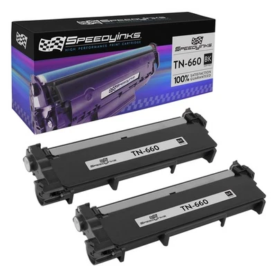 Compatible Toner for Brother TN660 TN-660 TN630 High Yield (Black 2-Pack) - Image 1 of 4