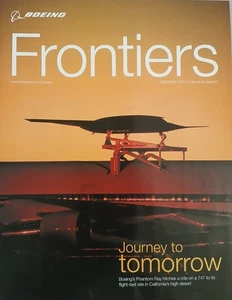 Boeing Frontiers Feb 2011 Phantom Ray Drone on 747 Aviation Magazine - Picture 1 of 4