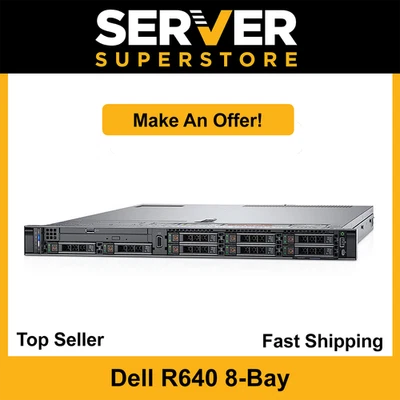 Dell PowerEdge R640 Server 2x Gold 6132 = 28 Cores H730P 128GB RAM 4x trays - Image 1 of 4