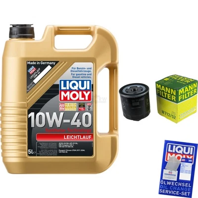 INSPEKTIONSKIT FILTER LIQUI MOLY ÖL 5L 10W-40 für VW Golf IV 1J1 1.4 16V 1.6 - Bild 1 von 4