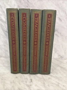 4 Book Set: The Comedies And Tragedies Of William Shakespeare Random House 1944 - Picture 1 of 16