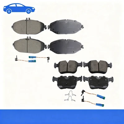 Pastillas de freno delanteras y traseras de cerámica para Mercedes-Benz C300 2015-2021 Foto 1 de 4