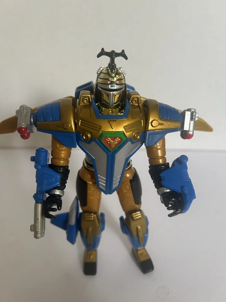 Figura de acción vintage Power Rangers Deluxe Blue Centurion Bandai 1997 robot Foto 1 de 4