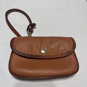 Vintage DOONEY & BOURKE Camel Pebble Leather SMALL Coin Purse - Bild 1 von 5