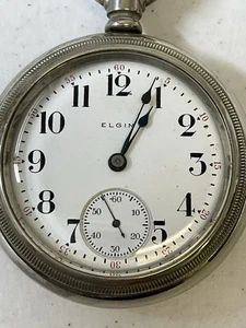 Elgin 7 Jewel Size 8 Model 5 Grade 288 Pocket Watch Serial # 18240027 1915 KJ301 - Picture 1 of 7
